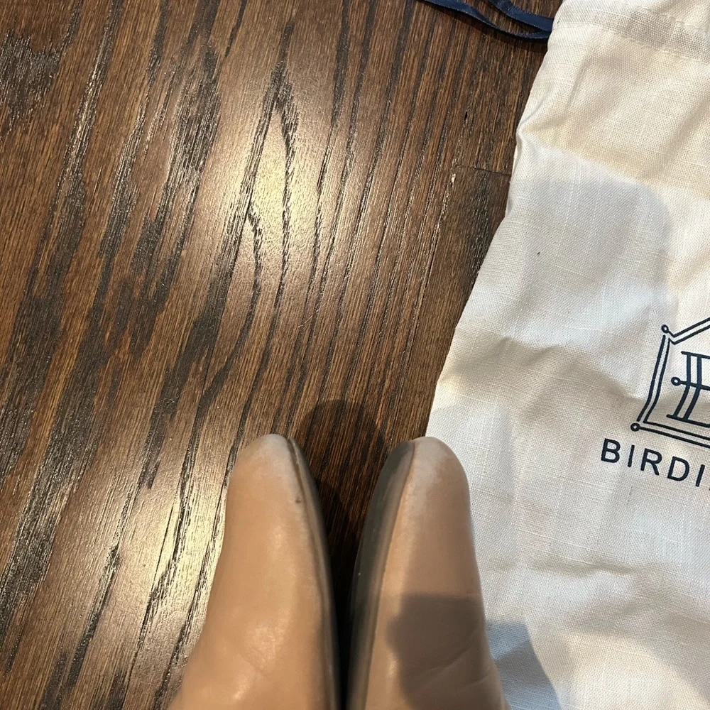 Birdies Tan Leather Slip-Ons - Picture 7 of 7